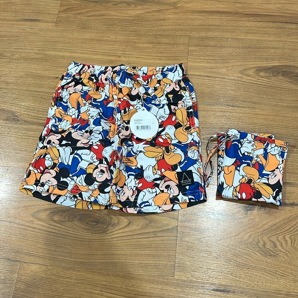 Nwt size 6yrs elevenparis Mickey Mouse  bathing shorts